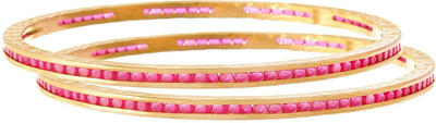 JFL - Jewellery for Less Copper Gold-plated Bracelet Set(Pack of 2)