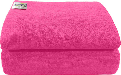 SOFTSPUN Microfiber 340 GSM Bath Towel Set(Pack of 2)
