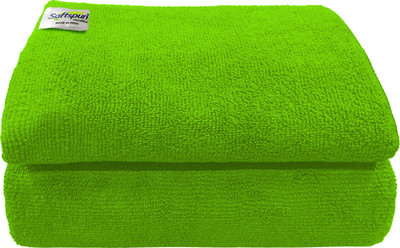 SOFTSPUN Microfiber 340 GSM Bath Towel Set(Pack of 2)