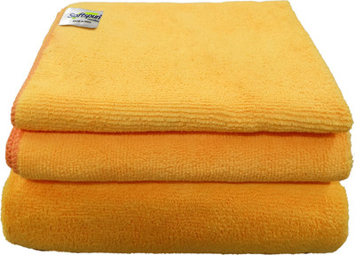 SOFTSPUN Microfiber 340 GSM Bath Towel Set(Pack of 3)