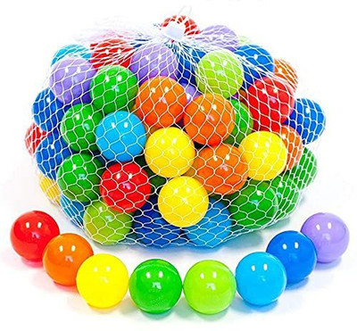 MINIKIDZ 12 Balls Baby Premium Multicolour Balls for Kids Pool Pit/Ocean Ball Without Sharp Edges Soft Balls for Toddler Play Tents & Tunnels Indoor & Outdoor Bath Toy(Multicolor)