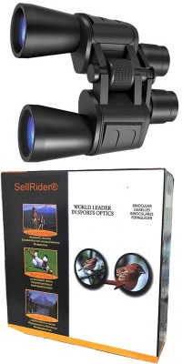 SellRider long Distanc Digital Binoculars (20 x 50) zoom with day and night vision High Power Binoculars, Compact HD Professional/Daily Waterproof Binoculars Telescope for Adults Bird Watching Travel Hunting Football with Case and Strap (168FT at 1000YDS) Binoculars(50 mm , Black)
