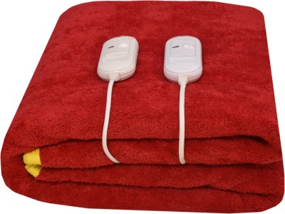 ARCOVA HOME Solid Double Electric Blanket for  Heavy Winter(Polyester, Maroon)