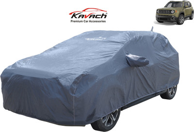 Kavach Car Cover For Jeep Compass (With Mirror Pockets)(Grey)