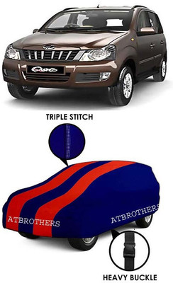 ATBROTHERS Car Cover For Mahindra Quanto (Without Mirror Pockets)(Blue, Red)