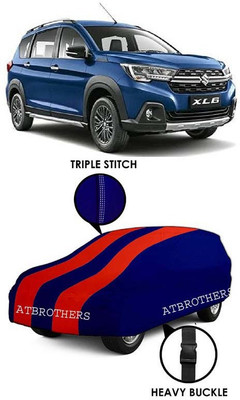 ATBROTHERS Car Cover For Maruti Suzuki XL6 (Without Mirror Pockets)(Blue, Red)