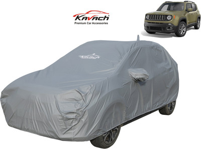 Kavach Car Cover For Jeep Compass (With Mirror Pockets)(Grey)