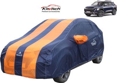 Kavach Car Cover For Mahindra XUV 300 (With Mirror Pockets)(Blue, Orange)