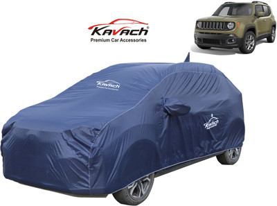 Kavach Car Cover For Jeep Compass (With Mirror Pockets)(Blue)