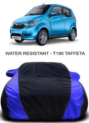 Ascension Car Cover For Mahindra e20 (With Mirror Pockets)(Black, Blue)