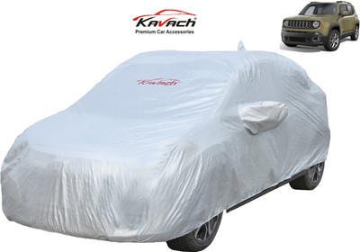 Kavach Car Cover For Jeep Compass (With Mirror Pockets)(Silver)