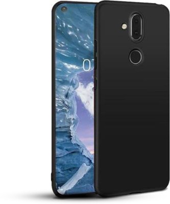 Mozo Back Cover for Nokia X71 Back Cover, plain back cover, mobile back cover, case_covers(Black, Camera Bump Protector, Silicon, Pack of: 1)