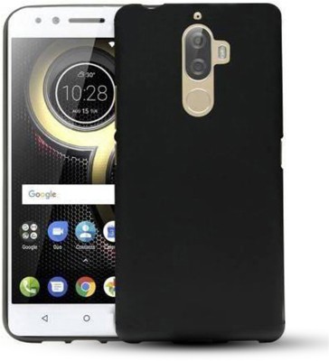 Stunny Back Cover for Lenovo K8 Plus(Black, Camera Bump Protector, Silicon, Pack of: 1)