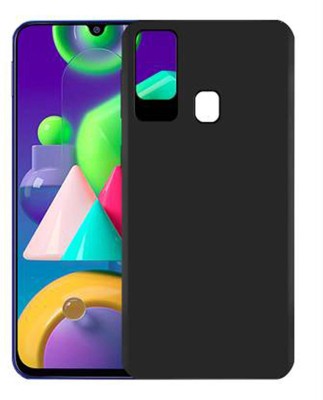 Zuap Back Cover for Samsung Galaxy M30S, M21(Black, Camera Bump Protector, Silicon, Pack of: 1)