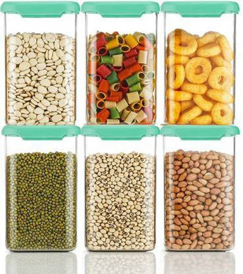 A J ENTERPRISE Plastic Utility Container  - 1100 ml(Pack of 6, Multicolor)