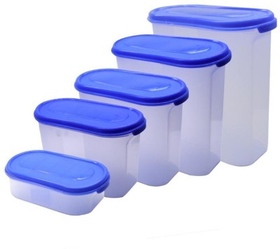 Triqueench Plastic Utility Container  - 1000 ml(Pack of 5, White)