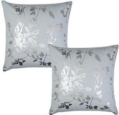 Dhanush International Cotton Cushions Cover(Pack of 2, 40 cm*40 cm, Grey)