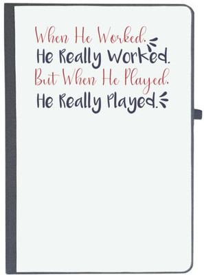 UDNAG Handcrafted Gift A5 Diary Ruled 80 Pages(Black)