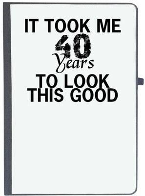 UDNAG Handcrafted Gift A5 Diary Ruled 80 Pages(Black)