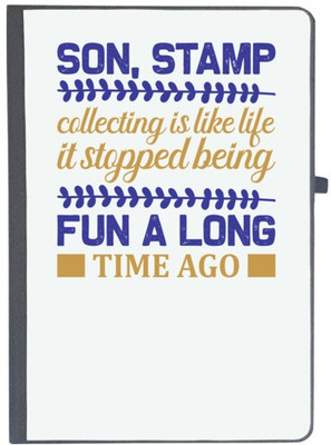 UDNAG Handcrafted Gift A5 Diary Ruled 80 Pages(Black)