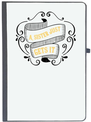UDNAG Handcrafted Gift A5 Diary Ruled 80 Pages(Black)