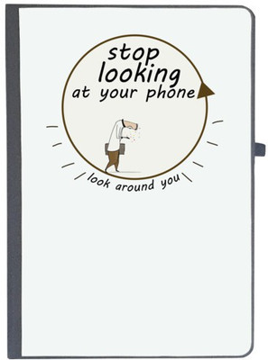 UDNAG Handcrafted Gift A5 Diary Ruled 80 Pages(Black)
