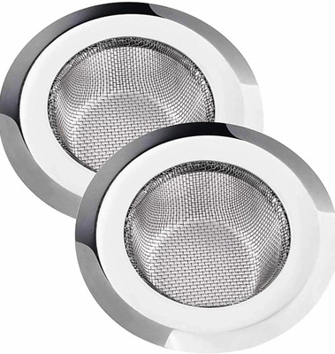 uKoon Kitchen Sink Stainless Steel Push Down Strainer(11 cm Set of 2)