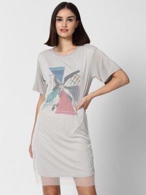 FOREVER 21 Women A-line Grey Dress