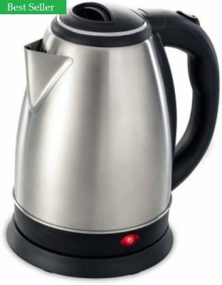 Briqre Multi Purpose Hot and Rapid Electric Kettle(1.7 L, Silver, Black)