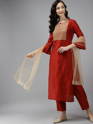 Indo Era Women Kurta Pant Set