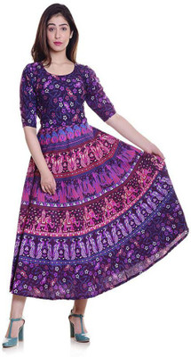 DHRUVI Anarkali Gown(Purple)