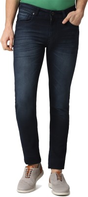 PETER ENGLAND Tapered Fit Men Dark Blue Jeans