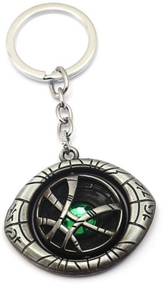 AGTraders Metal Doctor strange eye of Agamotto keychain marvel keychains Rotating Keychain in Silver color Key Chain