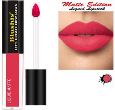 BLUSHIS High Defination Smudge proof Waterproof Long lasting Liquid matte Lipstick Non Transfer Matte Melt Mini Liquid Lip Colour(Pink, 3.5 ml)