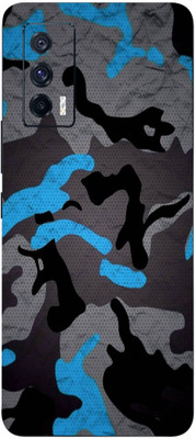 Jeeva Creation Vivo iQOO 7, vivo iqoo 7, Vivo iQOO-7 Mobile Skin(Ultra Super Military Blue Camouflag Skin With High Matte Finish.)