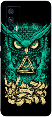 BUGGU Vivo iqoo7 Mobile Skin(Ultra Super Angry Owl Skin With High Matte Finish., Mobile Skin (Back+Side+Camera))