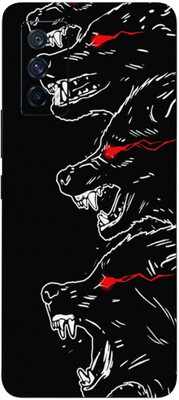 BUGGU Vivo iqoo7 Mobile Skin(Ultra Super Angry Wolf Skin With High Matte Finish., Mobile Skin (Back+Side+Camera))