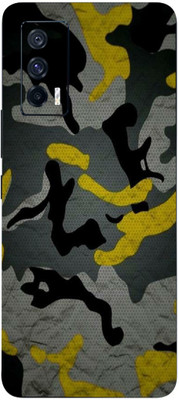 Jeeva Creation Vivo iQOO 7, vivo iqoo 7, Vivo iQOO-7 Mobile Skin(Ultra Super Military Yellow Camouflag Skin With High Matte Finish.)