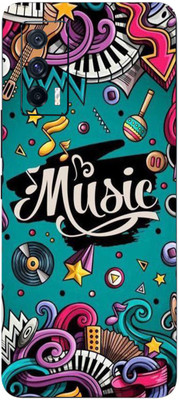 Jeeva Creation Vivo iQOO 7, vivo iqoo 7, Vivo iQOO-7 Mobile Skin(Ultra Super Music Graffiti Skin With High Matte Finish.)