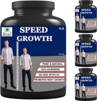 Health Ayurveda Speed Growth Vanilla flavor pack of 4 BCAA(0.4 kg, Vanilla)