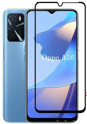 NewSelect Edge To Edge Tempered Glass for Oppo A16(Pack of 1)