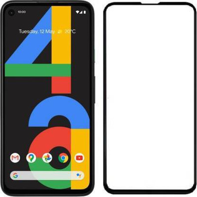 LIKEDESIGN Edge To Edge Tempered Glass for Google Pixel 4a, Pixel 4a(Pack of 1)