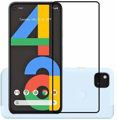 welldesign Edge To Edge Tempered Glass for Google Pixel 4a, Pixel 4a(Pack of 1)