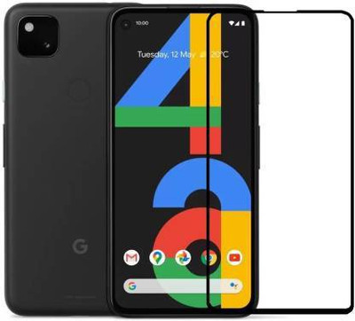 welldesign Edge To Edge Tempered Glass for Google Pixel 4a, Pixel 4a(Pack of 1)