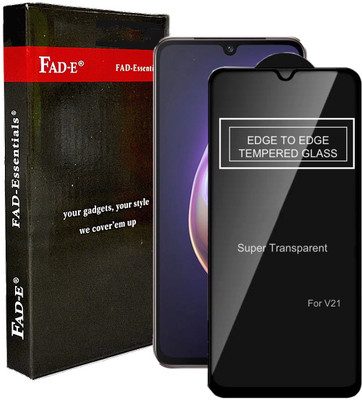 FAD-E Edge To Edge Tempered Glass for Vivo V21, Vivo V21 5G(Pack of 1)
