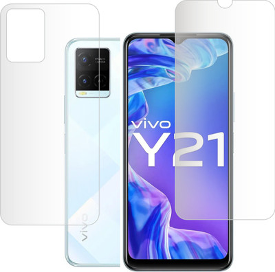 TRUSTin.ONLINE Front and Back Screen Guard for Vivo Y21, Y21(Pack of 2)