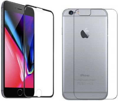 Casesily Front and Back Tempered Glass for Apple iPhone 6 Plus Front 18D Real Glass & Back Transparent Flexible Guard(Pack of 2)