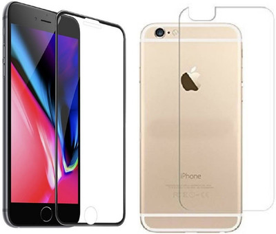 Casesily Front and Back Tempered Glass for Apple iPhone 6s Plus Front 18D Real Glass & Back Transparent Flexible Guard(Pack of 2)