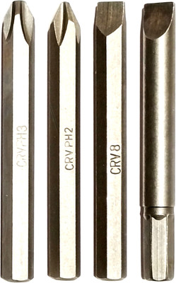 Mass Pro High Quality 4Pcs 80mm Long Impact Driver Bits Set Pro Screwdriver Bit Set(Pack of 4)