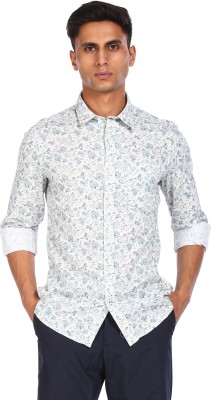 Arrow Sport Men Printed Casual Light Blue, White Shirt